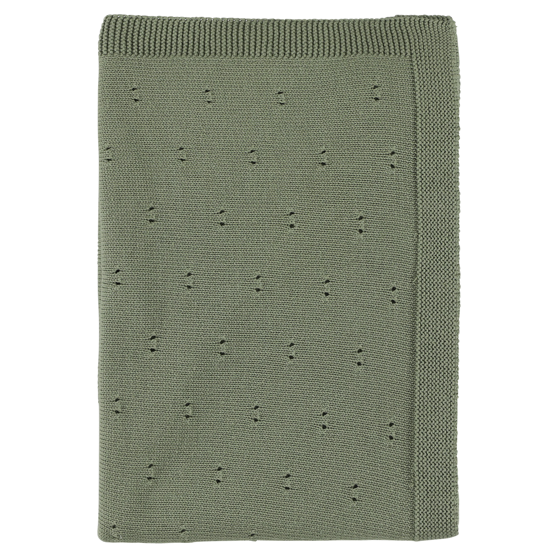 Plaid tricot | 75x100cm - Olive 